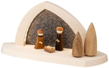LED Gesteinsbogen natur Christi Geburt
